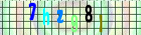 Blue Captcha Image
