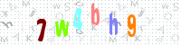 Blue Captcha Image